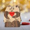 Personalized Penguin Bear Family Puzzle with Names, Custom Personalized Wooden Puzzle with 1 to 5 Names Home Decor, Custom Gifts for Dad Mom Kids Mothers Fathers Day Birthday Anniversary Christmas view 3