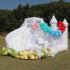 White Bounce House for Adults Kids,15.8FT Heavy Duty 100% PVC Large Commercial Bounce House Bouncy Castle with Big Slide and Ball Pit for Backyard,Birthday Party,Wedding,Outdoor Game view 1