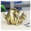 NTIYOU Money Banks Bank Saving Bank Creative Metal Cartoon Retro Dinosaur Piggy Bank Coin Bank Saving Pot Money Box Stegosaurus Kids Stuff Kid(Gold) view 3