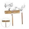 Double Boom Music Rhythm Blocks Hardwood Rhythm Sticks Wood Building Blocks Orff Instrument Wood Block Percussion Blocks view 2