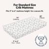 100% Organic Cotton Crib Sheets (3-Pack) - GOTS Certified - Breathable Organic Crib Sheets - Double-Elastic for Secure Fit, Extra Protection for Your Baby - Gender-Neutral Sheet (28"x55")/ 140 x 70cm view 3
