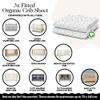 100% Organic Cotton Crib Sheets (3-Pack) - GOTS Certified - Breathable Organic Crib Sheets - Double-Elastic for Secure Fit, Extra Protection for Your Baby - Gender-Neutral Sheet (28"x55")/ 140 x 70cm view 4