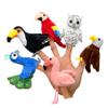 JUSTQUNSEEN 6pcs Bird Finger Puppets Set, Cute Animal Puppet for Role-Playing Mini Hand Puppets Suitable for Kids,Bird Animal Puppets for Storytelling, Realistic Finger Puppet for Toddlers view 1
