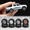 1/64 Wheels and Tires for Off-Road All-Terrain Upgraded Mainline Cast Model Cars, Diameter is 0.51In,4 Sets/Pack,Eight spokes.(YE-J) view 1