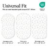 100% Organic Cotton Baby Bassinet Sheets 3-Pack - Fits Angelbliss, Maxi-COSI Iora/Swift, Papablic Baby Bassinet, YADAQE, Pamobabe, BIERUM & Fodoss - Breathable Rectangle Mattress (33"x20") view 4