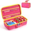 Hard Travel Case Compatible with Little Tikes for Story Dream Machine Books Starter Set, Protective Hard Case Container for Storytime Audio Play Real for Littles Character Collection (Upgraded Pink) view 1