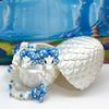 3D Printed Dragons with Dragon Egg, Articulated Mother and Child Dragons, White and Blue Mushroom Dragons, Fidget ADHD Autism Toy MCD-046-006-WB view 3