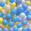 BBRUN Ball Pits Balls 500 Count Play Plastic Balls for Ball Pits Playpen BPA- Free Crush Proof Bounce House Balls for Pet Dogs,Soft Plastic Pool Ball for Toddlers (Blue -Yellow, 500 Count) view 3