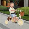 BAIODNB Kids Tricycle Outdoor,Vintage Kids Bike with Training Wheels & Basket, Toddlers Bicycles for Girls Boys Ages 2-6 Years Children Riding Toys/Birthday Gift (Brown) view 2