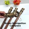 1920 Dollond London Victorian Brass Telescope Compass Walking Stick, Gift for Dad view 2