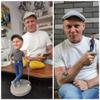 Custom Bobblehead Personalized, Handmade Clay Spaceman Figurine Based on Your Photo, Customizable Doll Funny Birthday Gifts for Man view 3