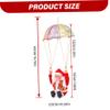 Christmas Toys Parachute Santa Electric Cute Cartoon Hanging Tumbling Santa Claus Decor with Music Christmas Decorations for Home Party for Kids Mr Christmas view 2