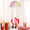 Christmas Toys Parachute Santa Electric Cute Cartoon Hanging Tumbling Santa Claus Decor with Music Christmas Decorations for Home Party for Kids Mr Christmas view 3