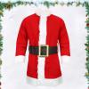 CFGPMM 6PCS Kids Green Monster Costume Santa Claus Outfit for Boys Girls Christmas Cosplay Party Accessory Suits (S) view 2