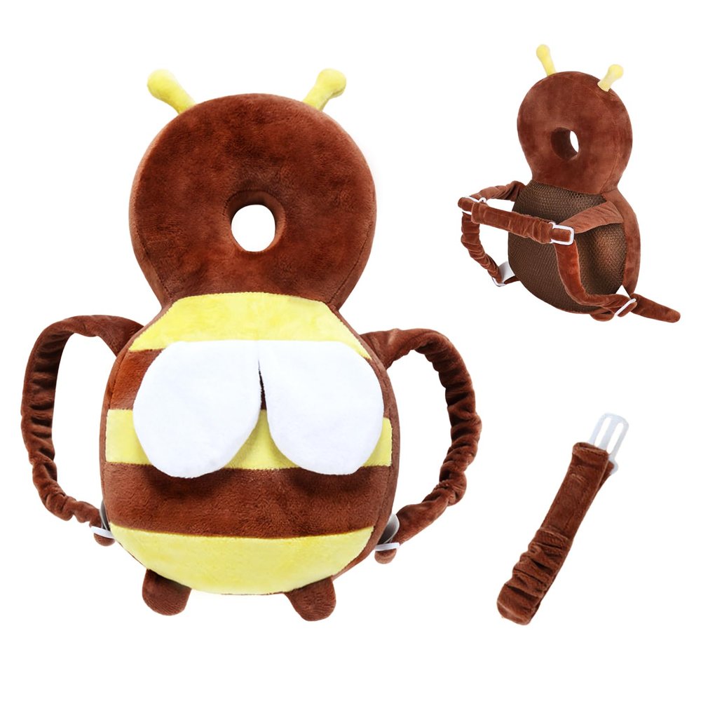 Head Protection Safety Cushion Kids Protection BackpackAdjustable Strap Baby Toddler Head Protector Adjustable Fixation Straps for Crawling and Walking