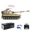 wheelfun US in Stock, 1/16 Tongde RC Tank M109A2 Self-propelled RTR Infrared Battle System Smoke Unit Light Sound(Basic-Edition-Desert Yellow) BB Shooting Airsoft Tank That Shoot view 2