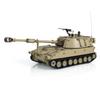 wheelfun US in Stock, 1/16 Tongde RC Tank M109A2 Self-propelled RTR Infrared Battle System Smoke Unit Light Sound(Basic-Edition-Desert Yellow) BB Shooting Airsoft Tank That Shoot view 3