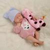 12" Reborn Baby Doll Silicone Full Body Realistic Newborn Doll The Look Real Closed Eyes Sleeping Baby Girl with Pink Clothes Feeding Accessories Set view 3