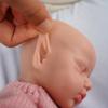 12" Reborn Baby Doll Silicone Full Body Realistic Newborn Doll The Look Real Closed Eyes Sleeping Baby Girl with Pink Clothes Feeding Accessories Set view 4