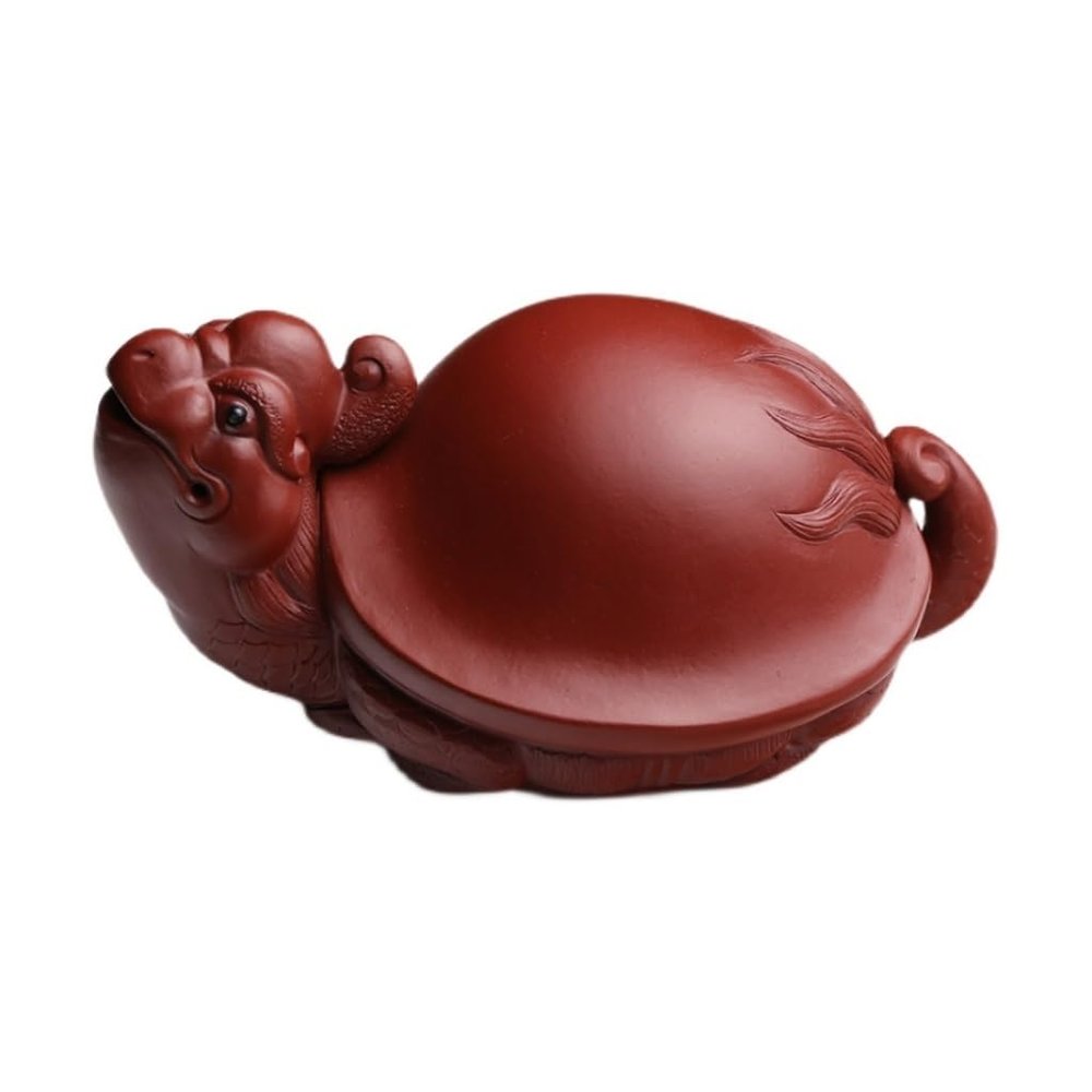 NUHSLF Tea Pet Tea Pets Purple Sand Dragon Turtle Tea Pet Office Kung Fu Tea Set Home Fortune Ornaments Gongfu Tea Set Kung Fu Tea SetA