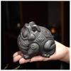NUHSLF Tea Pet Tea Pets Purple Sand Tea Pet Ornaments Golden Toad Tea Set Tea Play Tea Table Toad Exquisite Handmade Tea Table Ornaments Gongfu Tea Set Kung Fu Tea SetB view 1
