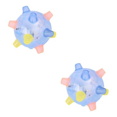 HOOTNEE 2pcs Music Jumping Toy Flashing Lights and Bouncing for Boys and Girls Great for Play No Batteries Required Random Color