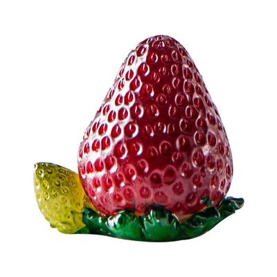 NUHSLF Tea Pet Tea Pets Creative Fruit Tea Pet Living Room Tea Table Tea Play Accessories Resin Strawberry Tea Pet Can Change Color Gongfu Tea Set Kung Fu Tea SetA
