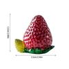 NUHSLF Tea Pet Tea Pets Creative Fruit Tea Pet Living Room Tea Table Tea Play Accessories Resin Strawberry Tea Pet Can Change Color Gongfu Tea Set Kung Fu Tea SetA view 2