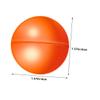 JOINPAYA 50pcs Openable Raffle Balls Plastic Game Balls for Party Drawings Lightweight Design for Events and Celebrations Includes Orange and White view 2