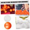 JOINPAYA 50pcs Openable Raffle Balls Plastic Game Balls for Party Drawings Lightweight Design for Events and Celebrations Includes Orange and White view 3