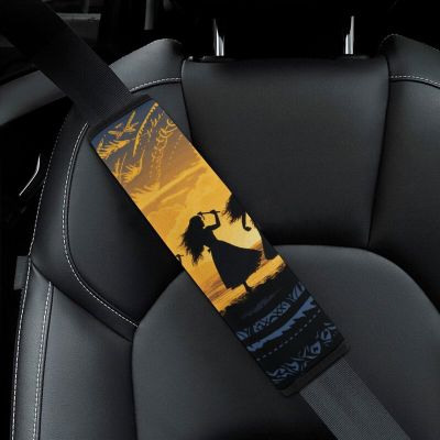 2PCS Car Seat Belt Pads Universal Auto Seatbelt Shoulder Pad Five Silhouettes of Hawaiian Dance Seat Belt Cover Comfortable Driving Shoulder Strap Covers Harness Pad for Car Interior Accessories