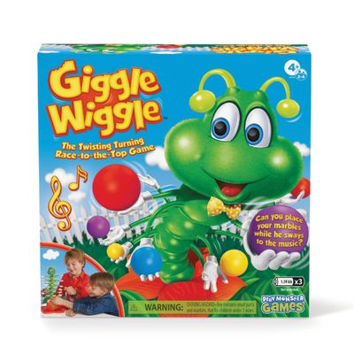 Giggle Wiggle Board Games for Kids, Family Game Night, Hand-Eye Coordination, Preschool Games, The Wiggle Race to Get Your Marbles to The Top Game, Ages 4+, Batteries Not Included