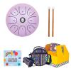 Shurhome Steel Tongue Drum 5.5In 8 Notes Ethereal Drum Tone C Keys Handpan Drum Percussion Musical Instrument With Drumstick view 1