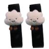 1 Pair Car Seat Strap Pads, Cute Cartoon Cloud Car Seat Belt Cover with Loop-and-Hook Tape, Fluffy Plush Seatbelt Cushion, Reusable Universal Seat Belt Cover Pad for Shoulder Neck Car Seat Belt Cover view 1