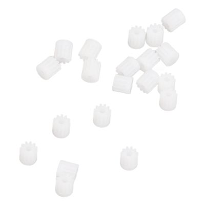 20pcs Plastic Motor Gear 1/24 11T RC Car Replacement Motor Gear, Fine Workmanship, Lightweight, Easy to Install Axial SCX24 90081 AXI00001 AXI00002, Suitable for