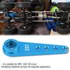 equlup 25T RC Servo Arm, Extension Servo Arm CNC Machining Aluminium Alloy Steering Arm Server Rocker for WPL 1627 RC Truck (WPL1627B Blue) view 2