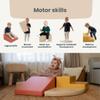IGLU Soft Play Montessori Large Foam Blocks in Pastel Baby Crawling Helper Forms and Slide Indoor Climbing Toys for Toddlers 1-2 view 2