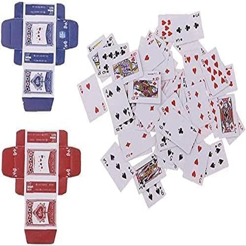 1 Set Mini Fashion Miniature Playing Cards Dolls Poker Dolls Decoration Dollhouse Accessories Decoration for Doll Accessories Scale Dollhouse Play Sets Girl Mini Party Card Games