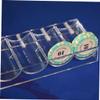 JOINPAYA Transparent Acrylic Chip Storage Box Capacity Organizer with Classified Compartments for Game Chips Tidy up Your Space for Poker and Mahjong view 2