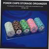 JOINPAYA Transparent Acrylic Chip Storage Box Capacity Organizer with Classified Compartments for Game Chips Tidy up Your Space for Poker and Mahjong view 4