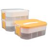 ANGGREK Stackable Blocks Organizer Bin, Blocks Storage Container Box Cultivate Sorting Habits for Home (Yellow) view 1