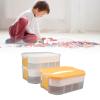 ANGGREK Stackable Blocks Organizer Bin, Blocks Storage Container Box Cultivate Sorting Habits for Home (Yellow) view 3