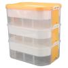 ANGGREK Stackable Blocks Organizer Bin, Blocks Storage Container Box Cultivate Sorting Habits for Home (Yellow) view 4