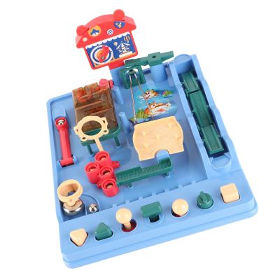 Balls Race Track Toy, Multifunctional Educational Improved Concentration Maze Ball Run Track Game for Girls