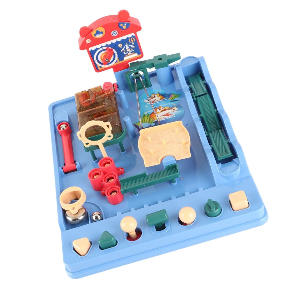 Balls Race Track Toy, Multifunctional Educational Improved Concentration Maze Ball Run Track Game for Girls