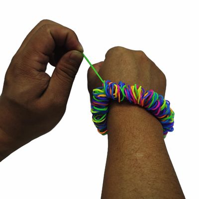 3 Pack Skin Picking Fidget Bracelet Stretchy Loom Picking Fidget Skin Picking Fidget Toys Anxiety Relief Therapy for Trichotillomania