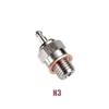 JIHAIYEMENGZHEN Platinum/Iridium Super Nitro Spark Plugs N4 Flat Replacement for OS #7/8 Universal for 1/8 1/10 RC Fuel Trucks Off-road and other RC products (Pack of 3) view 2