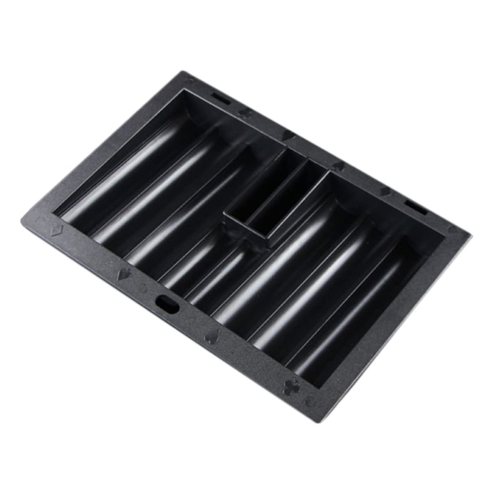 JOINPAYA Poker Chip Tray Holder Plastic Table Storage Organizer for Poker Chips Capacity Smooth Design for Game and Parties
