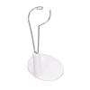 ANGGREK Stainless Steel Doll Stand, Space Saving Doll Stand Simple 12 Inch Tall Doll White Lightweight for Doll Shop for Kid view 1