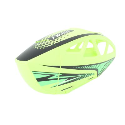 POENVFPO RC Helicopter Canopy Cover, Rugged Anti Crack Stylish Protective Cover for Flywing FW450 V3 RC Helicopter (Fluorescent Green)